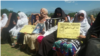 FILE: Family members of victims of enforced disappearances at a Pashtun Tahafuz Movement protest in Swat Pakistan in April 2018.