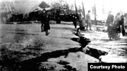 Последствия Кеминского землетрясения. Архивное фото 1911 г.