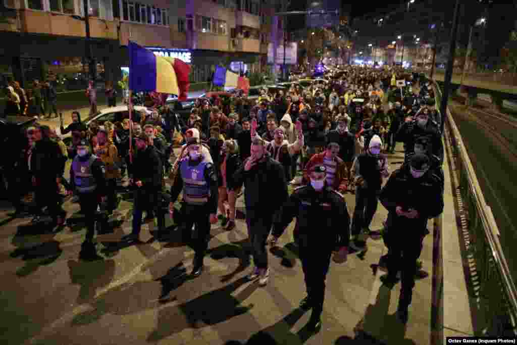 Протест у Бухаресті проти обмежувальних заходів