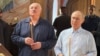 Володимир Путін і Олександр Лукашенко на молебні в церкві на території Валаамського монастиря, Росія, 1 серпня 2025 року
