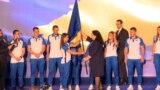 Kosovo: Olympic team of Kosovo receives a flag from the president of Kosovo, Vjosa Osmani 