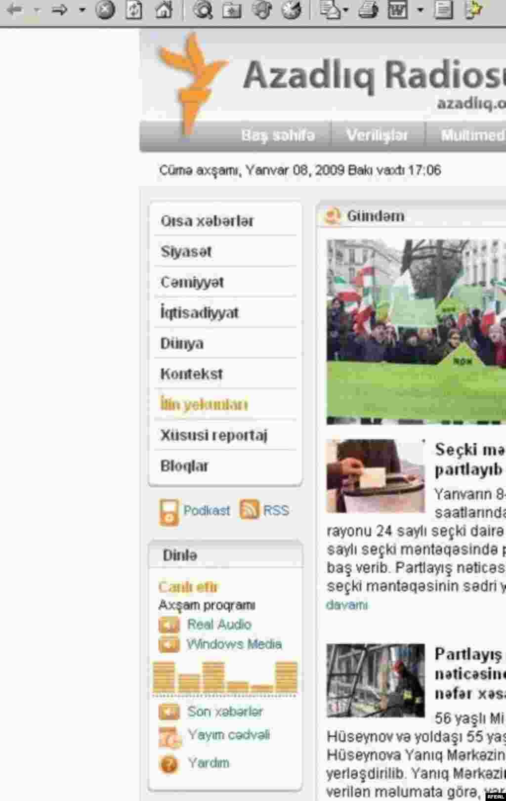 «Azadlıq» radiosunu internetdə necə dinləməli #67