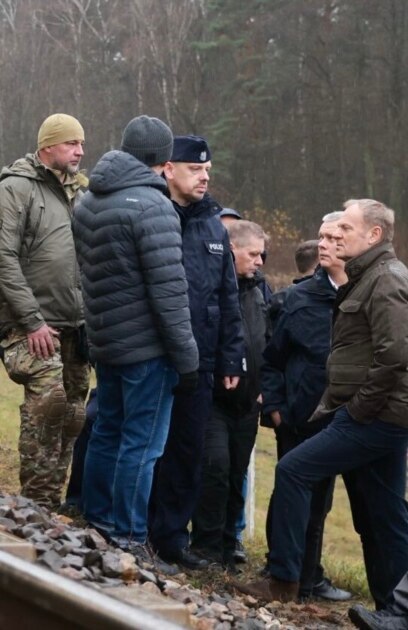 Експлозията която разруши железопътна линия между Варшава и Люблин в