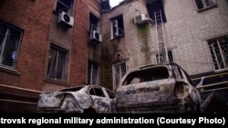 ქალაქ დნეპრზე რუსეთის იერიშის შედეგები. 18 ნოემბერი, 2025. 