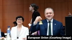 Міжурядова конференція ЄС-Україна, на якій було відкрито шостий переговорний кластер. Брюссель, Бельгія, 14 липня 2026 року