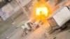 UKRAINE --- Russian Drone Hunts Down Market Vendor in Kherson