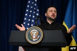 Президент Володимир Зеленський під час пресконференції після переговорів у Флориді