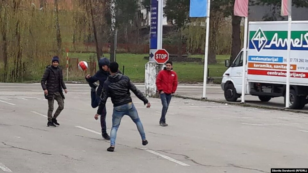Migranti u Bihaću, krajem novembra 2018.