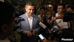 Armenia - Artur Vanetsian speaks to journalists after being appointed as chairman of the Football Federation of Armenia, Yerevan, 22 September 2018