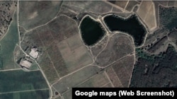 Вероятный район поражения пусковой установки БРК «Бастион» у села Фурмановка Бахчисарайского района. Скриншот спутниковой карты Google