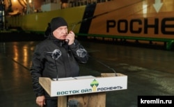 Глава "Роснефти" Игорь Сечин на запуске "Восток Ойла", 2026 год