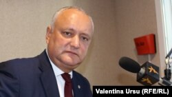 Președintele Igor Dodon în redacția Europei Libere, Chișinău, 3 septembrie 2020.