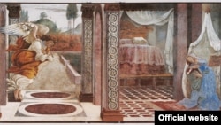 Botticelli, Bunavestire expusă la expoziția de la Frankfurt 2009