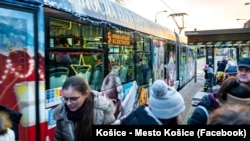 Трамвайна зупинка у Кошиці