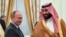 Владимир Путин и саудовский кронпринц Мохаммед Бин Салман в Кремле 14 июня 2018