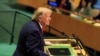 Президент США Дональд Трамп на трибуні в ООН, Нью-Йорк, 22 вересня 2026 року