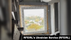 The view from inside a maternity hospital in Ukraine's Sumy region, where a Russian air attack struck.