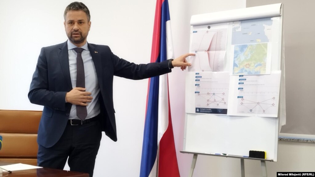 Srđan Amidžić, ministar financija i trezora BiH, na konferenciji za medije u Banjoj Luci, 10. 7. 2025.