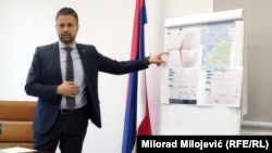 Srđan Amidžić, ministar financija i trezora BiH, na konferenciji za medije u Banjoj Luci, 10. 6. 2025.