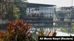 Клюб Birch by Romeo Lane пасьля пажару. Гоа, Індыя, 7 сьнежня 2025 года