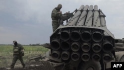 Позиции российских войск, установка РСЗА, Донецкая область, октябрь 2023 года. Точная дата и место съемки неизвестны