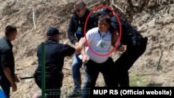 Napad na Aleksandra Vučića u Potočarima