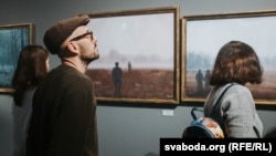 Адкрыцьцё першай пэрсанальнай мастацкай выставы Лявона Вольскага