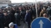 Armenia - Angry residents of Echmiadzin block a highway in protest against a Yerevan court's decision to release retired General Manvel Grigorian from pretrial detention, January 12, 2019.