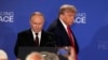 Президент Росії Володимир Путін (л) і його американський колега Дональд Трамп, Анкоридж, Аляска, 15 серпня 2025 року