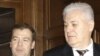 Dmitri Medvedev și Vl. Voronin la întîlnirea precedentă de la 18 martie 2009