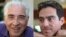 A combo photo of Iranian-American businessman Siamak Namazi (right) and his father, Baquer Namazi