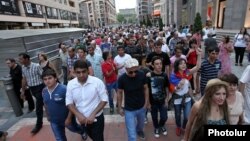 Armenians protest a rise in public-transport fares in Yerevan on July 28, just one sign that the usual attitude toward Moscow may be changing the South Caucasus country.