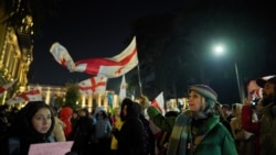 საპროტესტო აქცია რუსთაველის გამზირზე, 2025 წელი