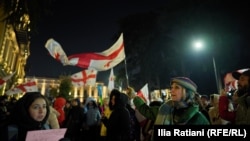 საპროტესტო აქცია რუსთაველის გამზირზე, 2025 წელი