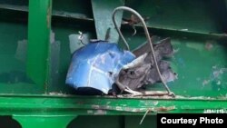 قسمت‌های از کشتی ایرانی که در بحیره مدیترانه آتش گرفته است