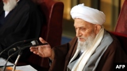 Ayatollah Mahdavi Kani in a March 2013 file photo 