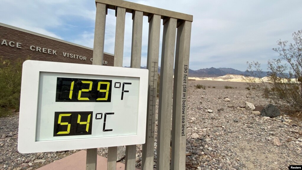 ثبت اخیر دمای ۵۴ درجه سانتی‌گراد در کالیفرنیای آمریکا