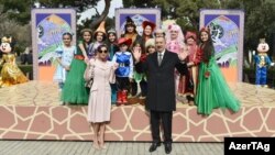 Ադրբեջանի նախագահը և նրա կինը մասնակցում են Նովրուզի տոնակատարությանը, 18-ը մարտի, 2017թ․