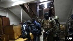 Протестующие захватили здание сельского хозяйства Украины. Киев, 29 января 2014 года.