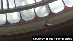 Ukraine - drone in Ukrainian Parliament