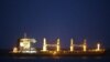 Iranian ship Bavand, loaded with 48,000 tons of corn, is seen anchored in the port of Paranagua, Brazil, on July 19, 2019.