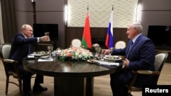 Владимир Путин и Александр Лукашенко в Сочи