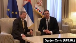 Johanes Han i Aleksandar Vučić, Beograd