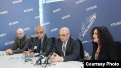 Пресс-конференция руководства Верховного суда Абхазии в Сухуме