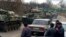 Российские военные машины в российском селе Веселая Лопань, недалеко от границы с Украиной. 12 марта 2014 года.