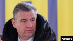 Leonid Sluțki, liderul Partidului Liberal Democrat din Rusia (LDPR), e unul dintre candidații la prezidențialele din Rusia.