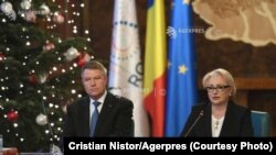 Romania-PM Viorica Dancila and President Klaus Iohannis, gouvernment meeting, Bucharest, 20 dec 2018