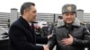Kyrgyz President Sadyr Japarov (left) and Kamchybek Tashiev, chairman of the State Committee of National Security (file photo) 