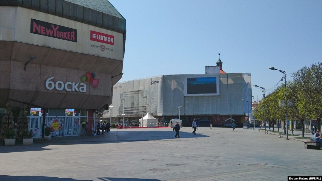 Prazne ulice Banjaluke uslijed pandemije korona virusa, 23. april