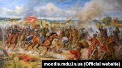 Картина "Конотопская битва" украинского художника-баталиста Артура Орлёнова